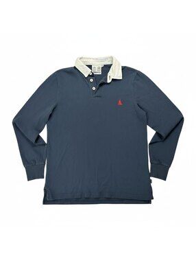 🏉 Long Sleeve Polo Shirt Mens Small Classic Preppy Rugby Style Musto